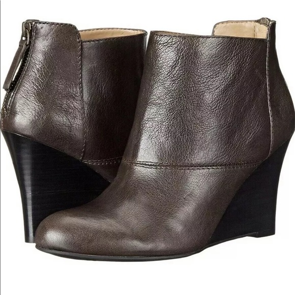 Nine West Optimistic Women Brown Ankle Boot 8.5 - Picture 1 of 6